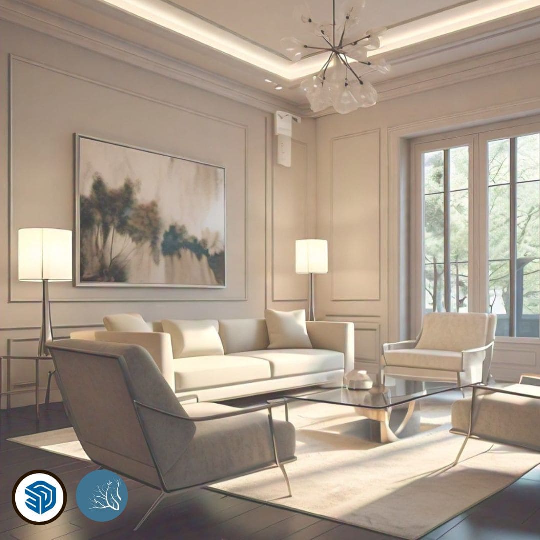 Imagen del curso SketchUp + Lumion de Arq.tec, mostrando modelos 3D y renders arquitectónicos fotorrealistas creados con ambos programas.