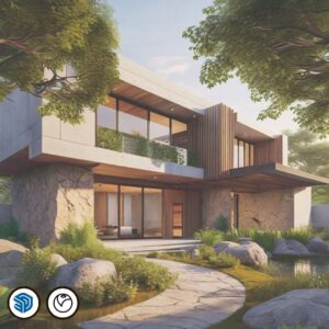 Imagen del curso SketchUp + V-Ray de Arq.tec, mostrando modelado 3D y renderizado fotorrealista aplicado a proyectos arquitectónicos.